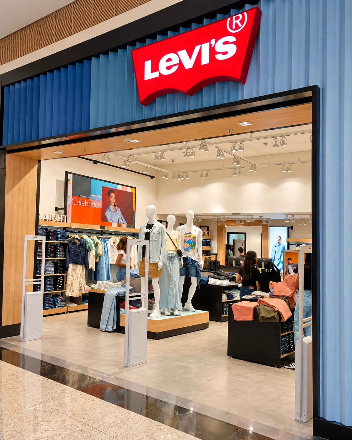 Fachada da loja Levi’s